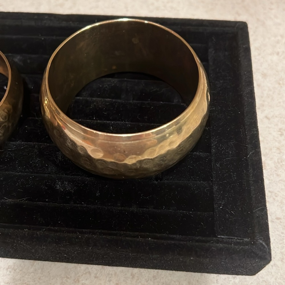 Two Gold Bangles, Bracelets - image 3